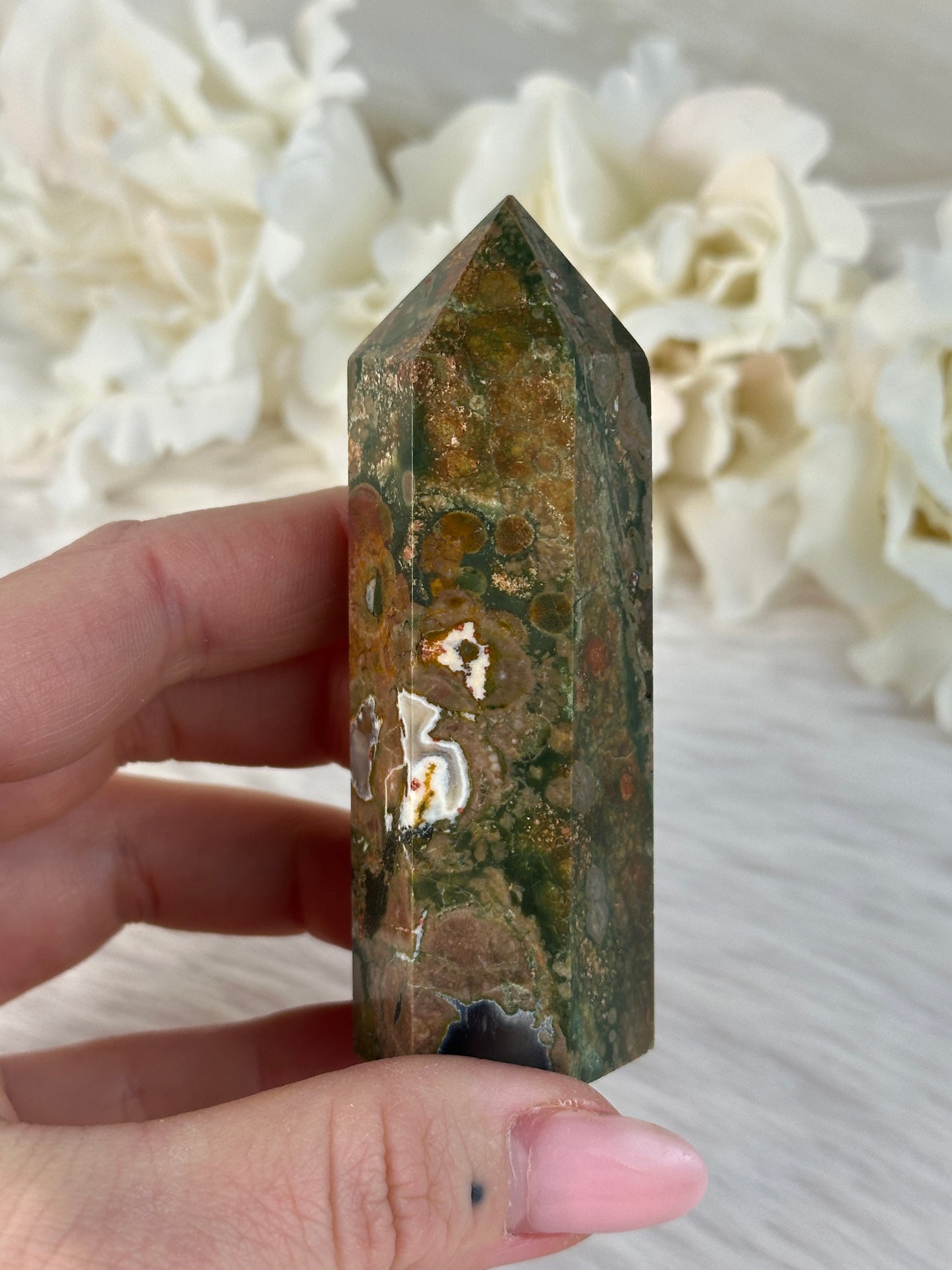 Regenwald Jaspis Turm Y17,1