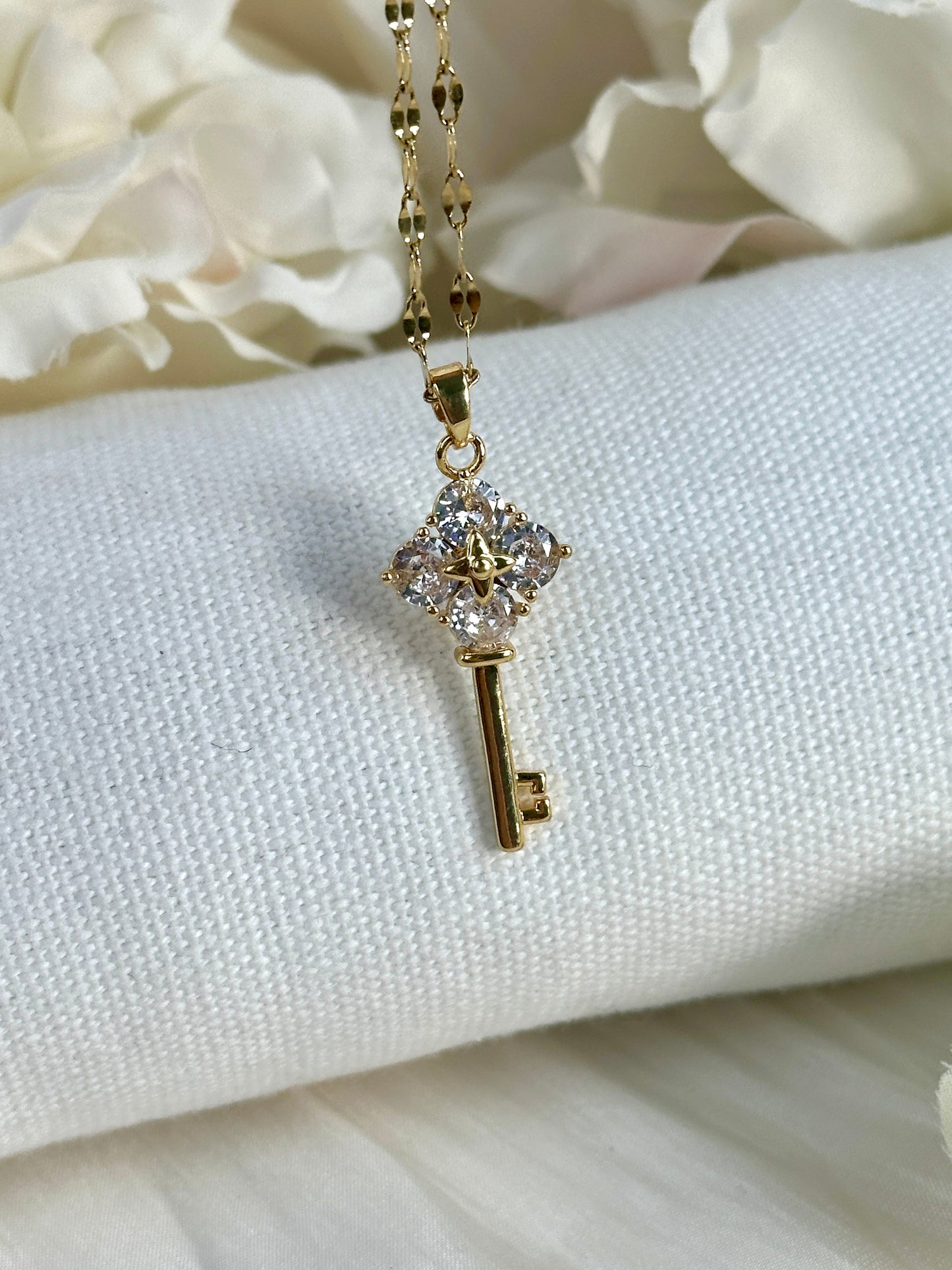 Gold Schlüssel Kette MRK28