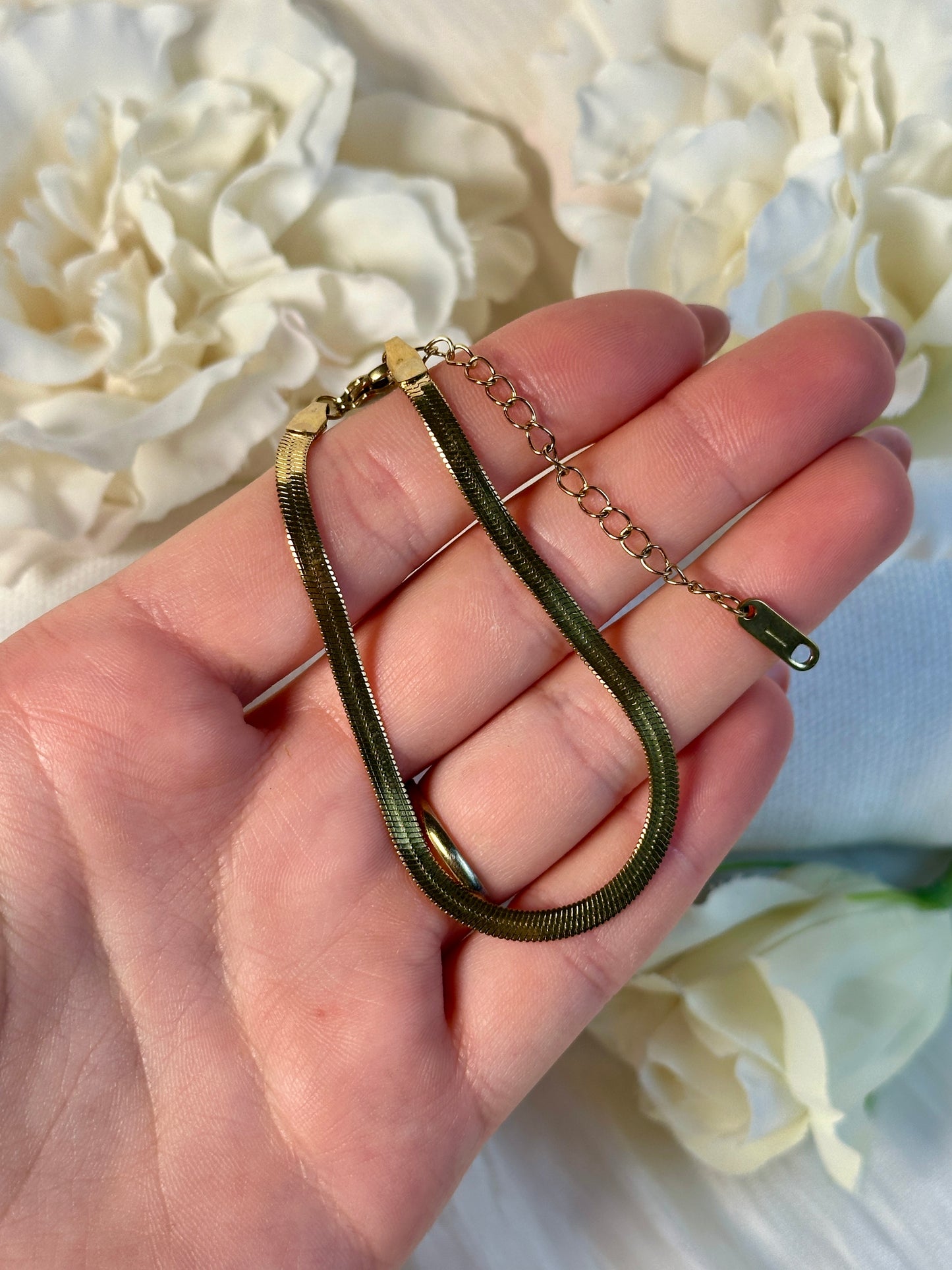 18 Karat Gold Edelstahl Armband VV24