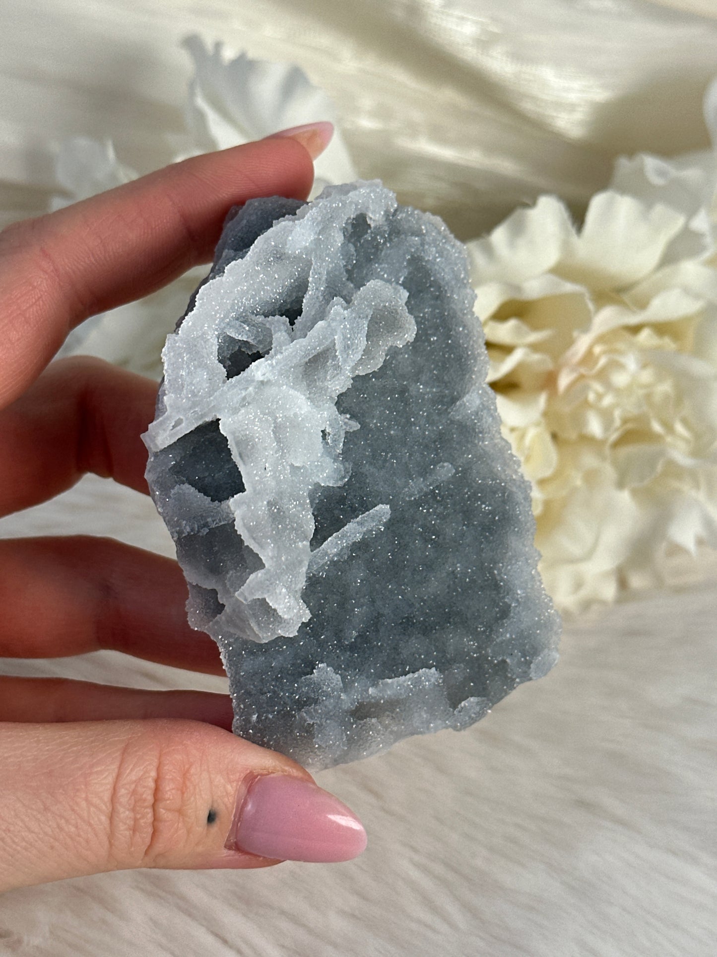 Chalcedon Quarz Cluster aus Bulgarien L29,9