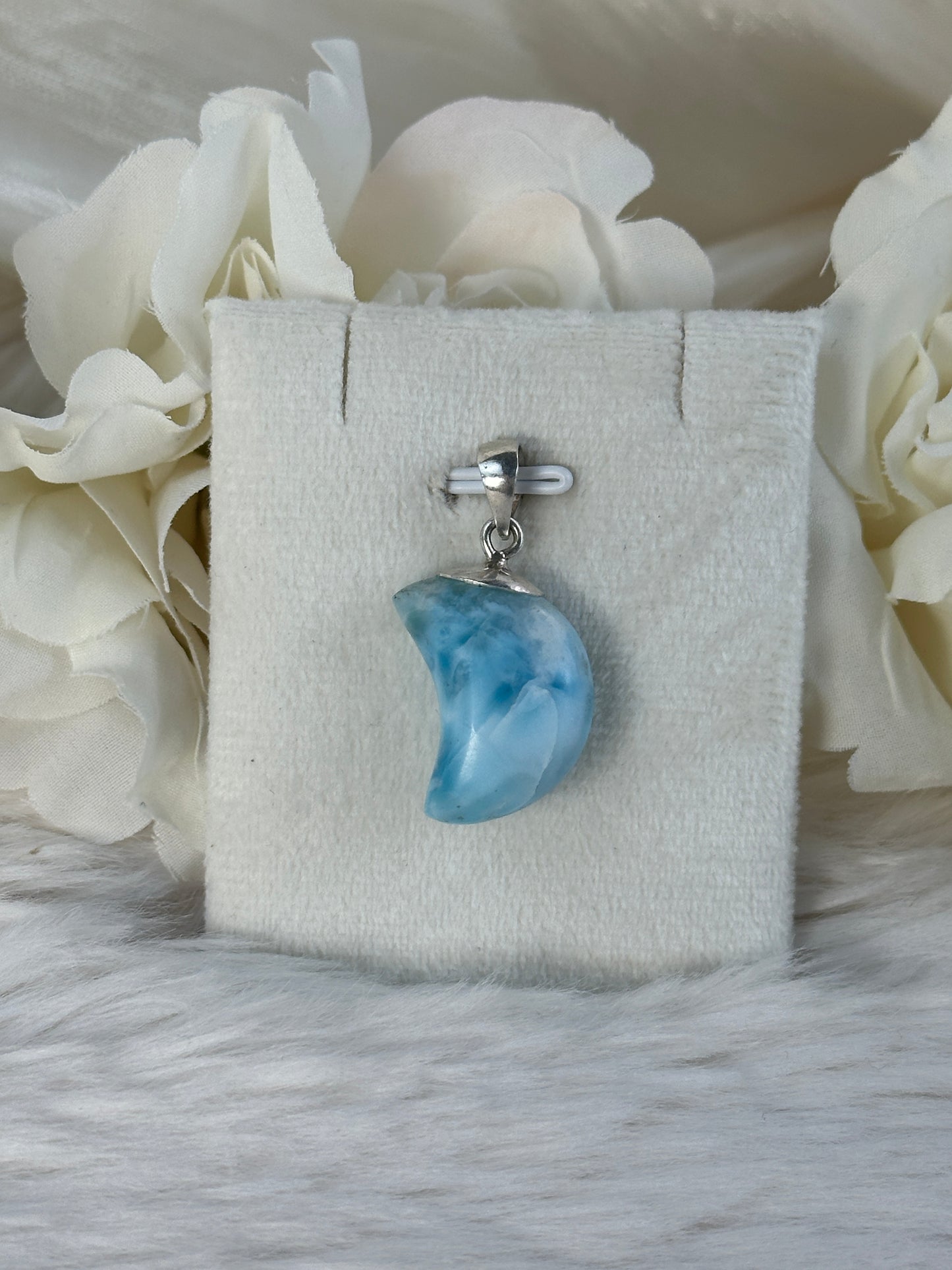 925 Silber Larimar Mond UV48