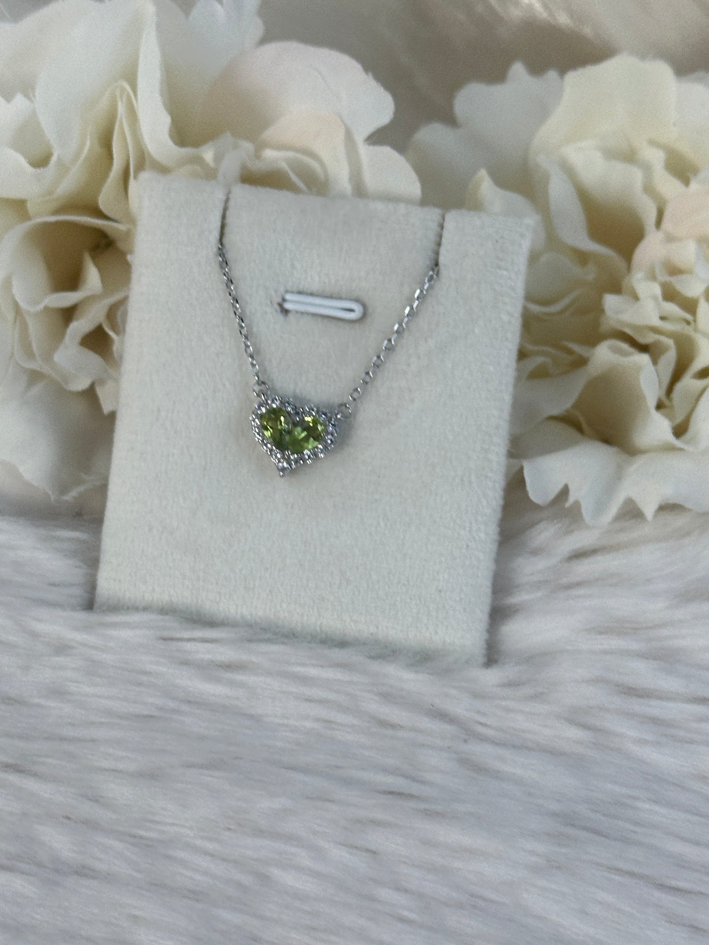 925 Silber Kette Peridot RX48