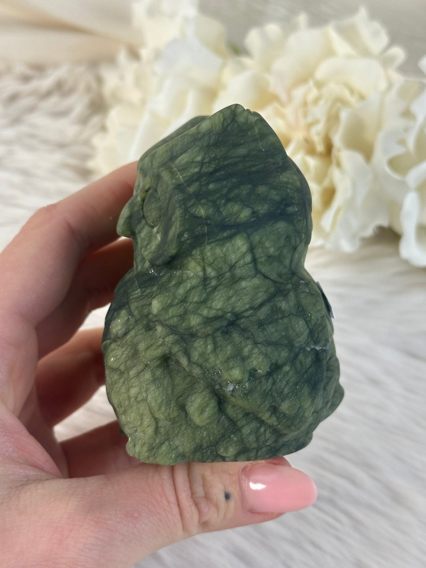 Grüne Jade Eule TX39