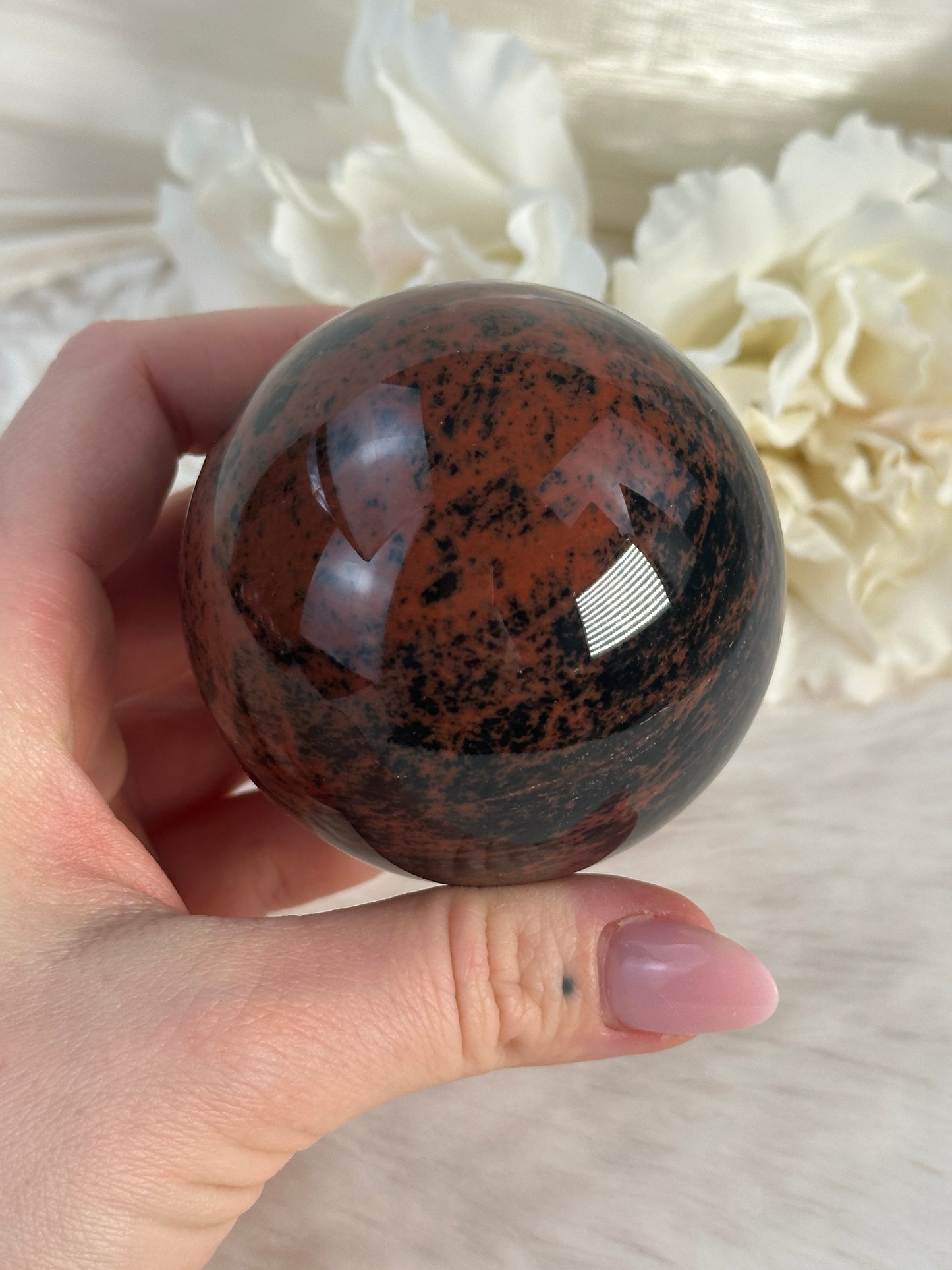 Mahagoni Obsidian Kugel MN27