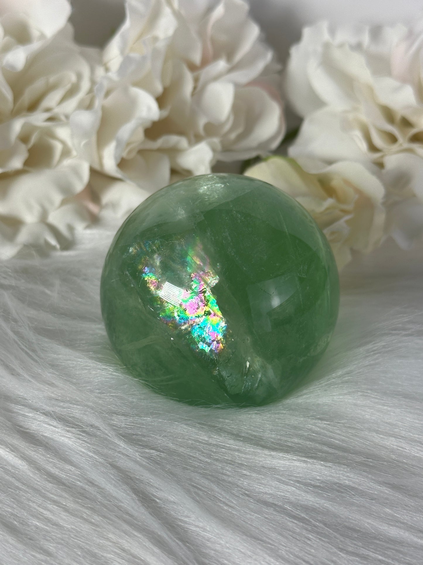 Grüne Fluorit Kugel LC49