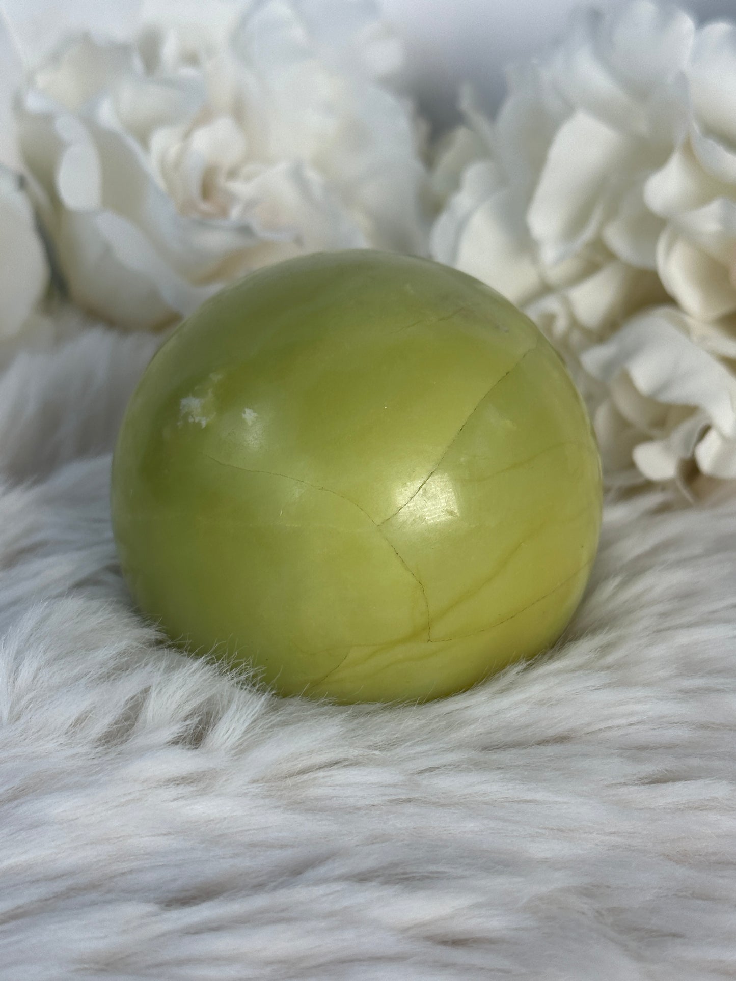 Zitronen Jade Kugel DM48