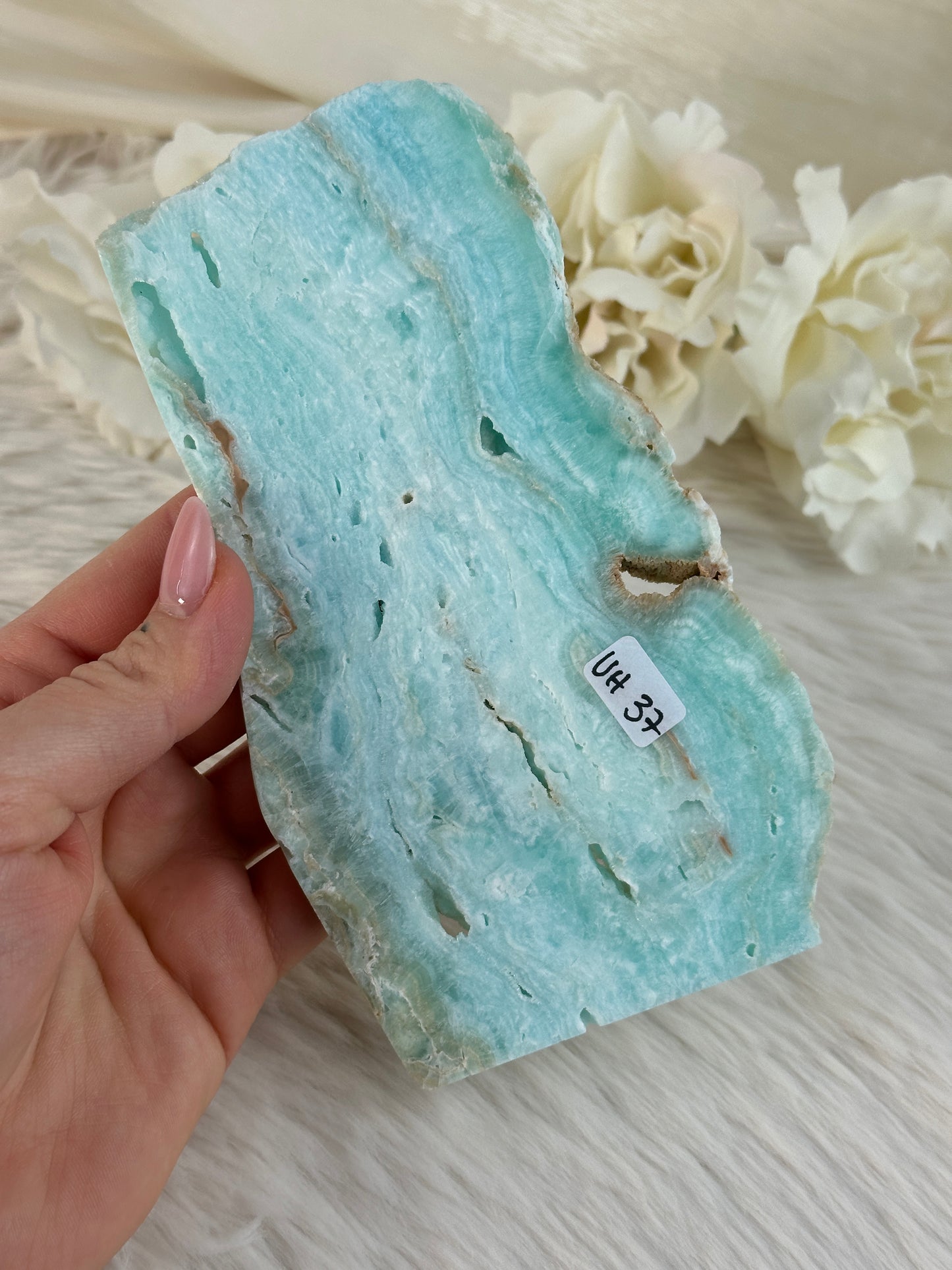 Blaue Calcit Slab UH37