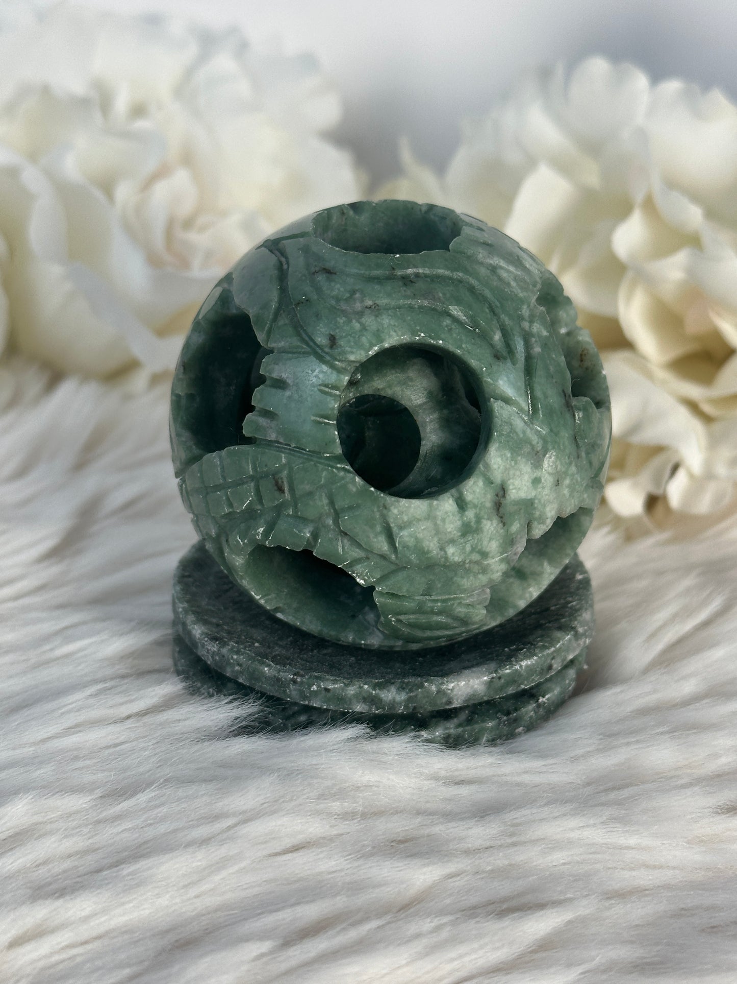 Grüne Jade Honeymoon Kugel F39,5