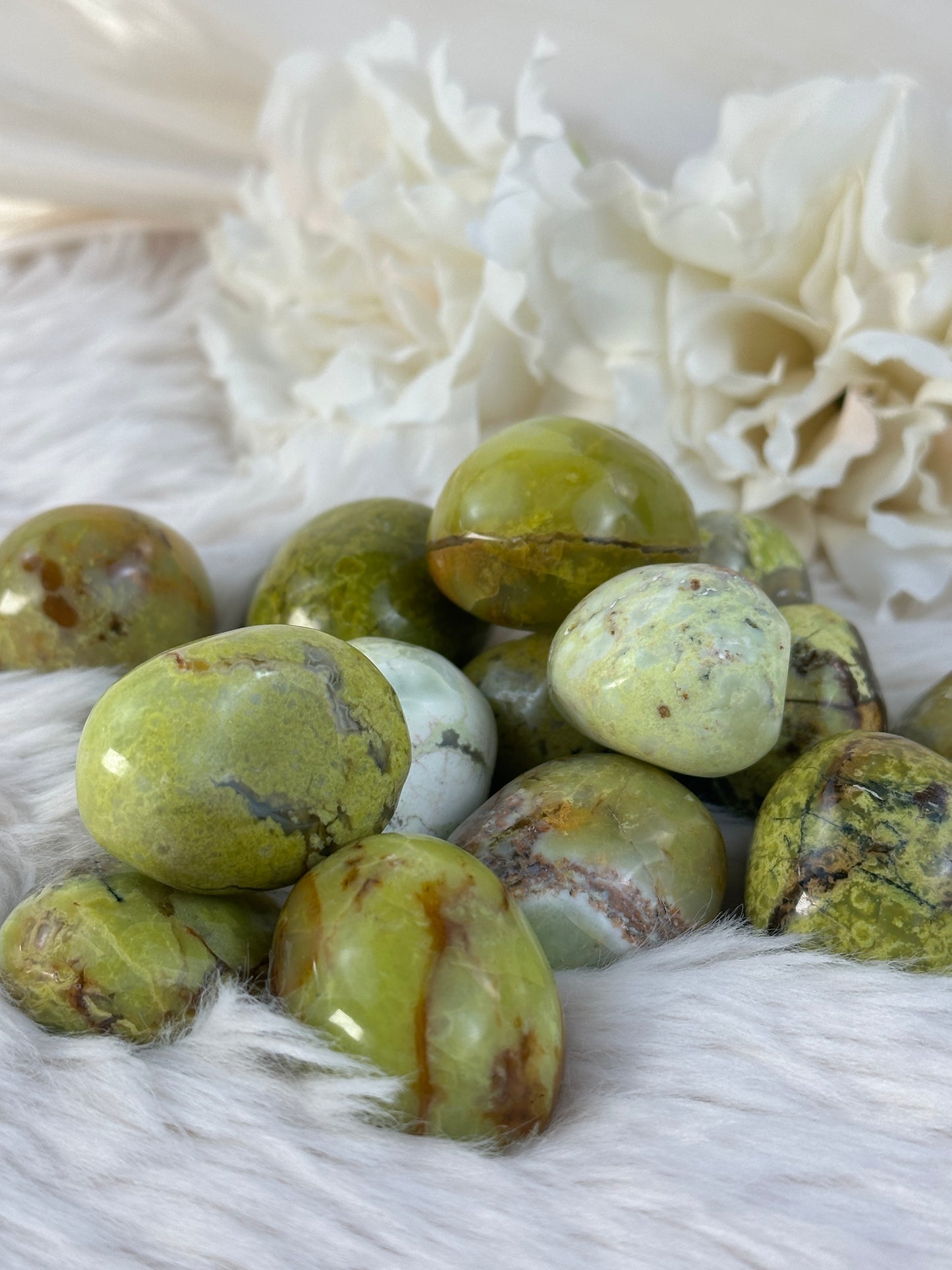 Grüner Opal Trommelstein VC3,5