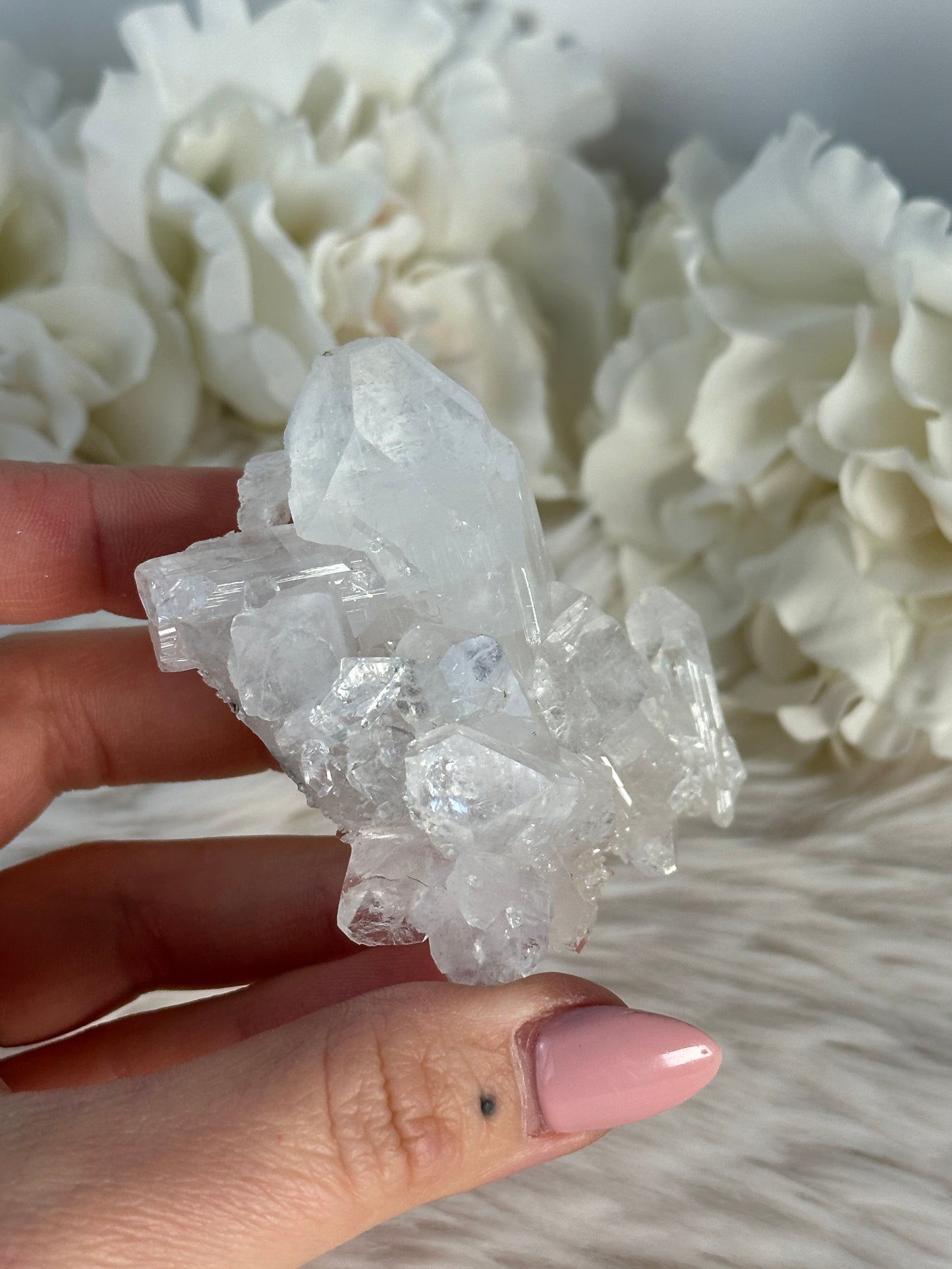 Diamant Apophyllit Cluster ER42