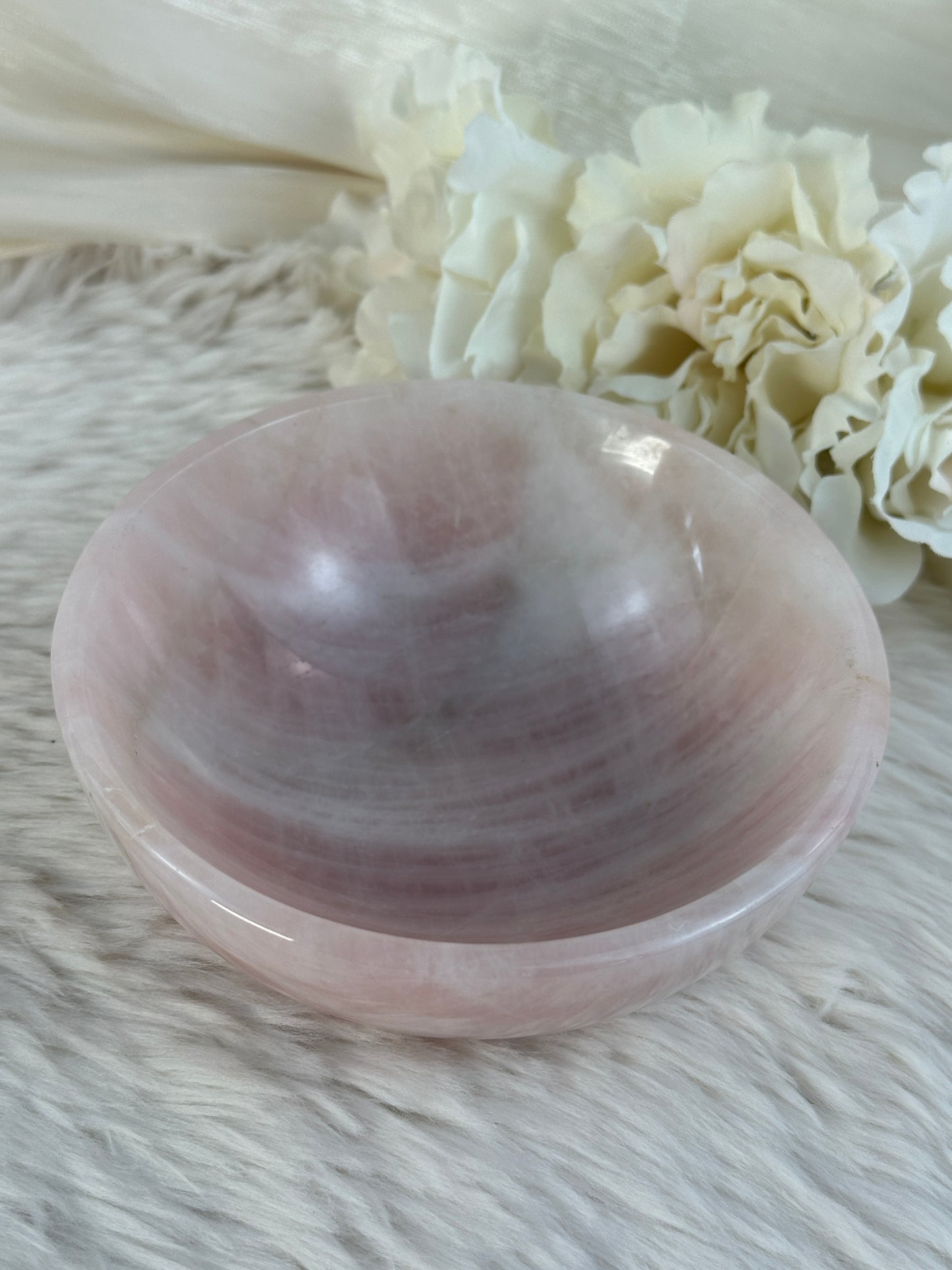 Rosenquarz Schale LR69