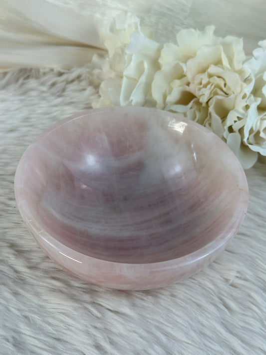 Rosenquarz Schale LR69
