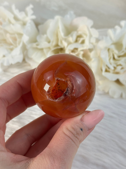 Druzy Karneol Kugel O44