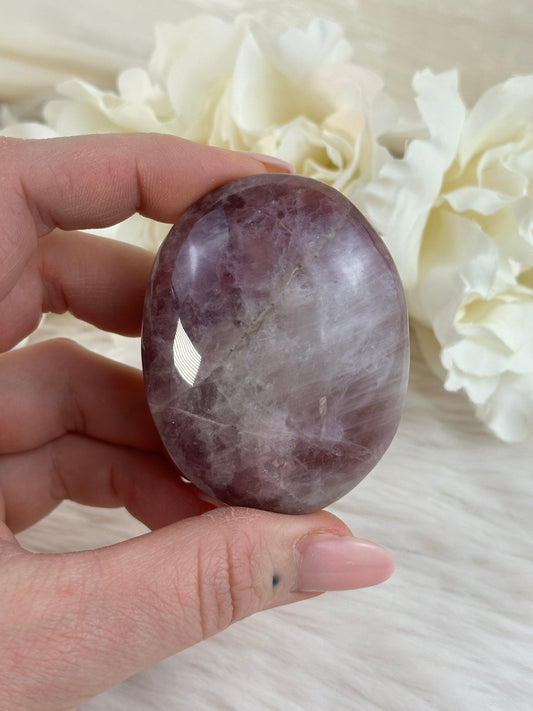 HQ Lavendel Rosenquarz Handsteine U34