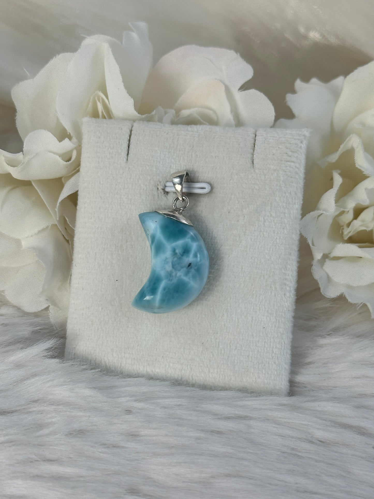 925 Silber Larimar Mond NH58