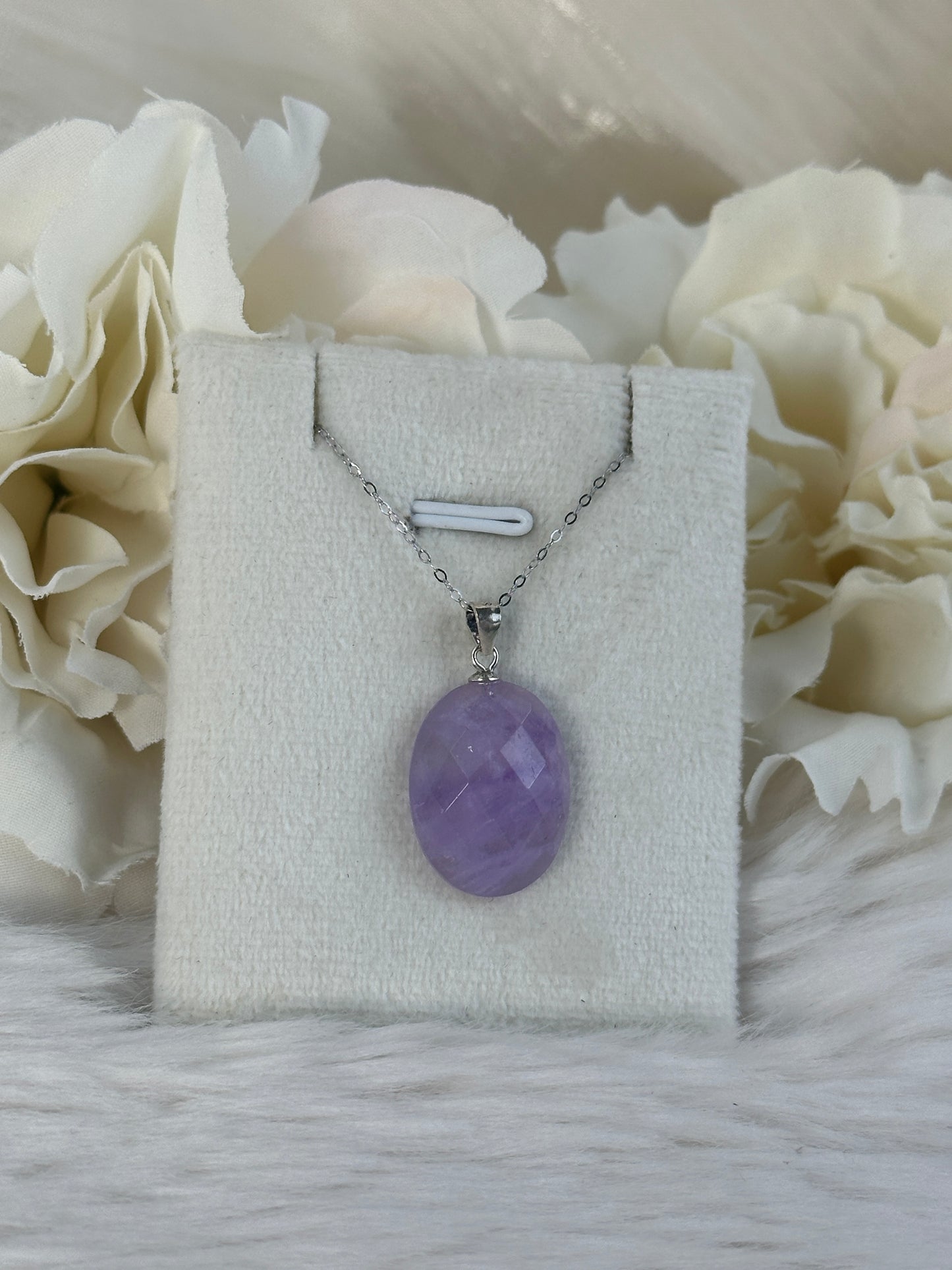 925 Silber Kette Amethyst CX39