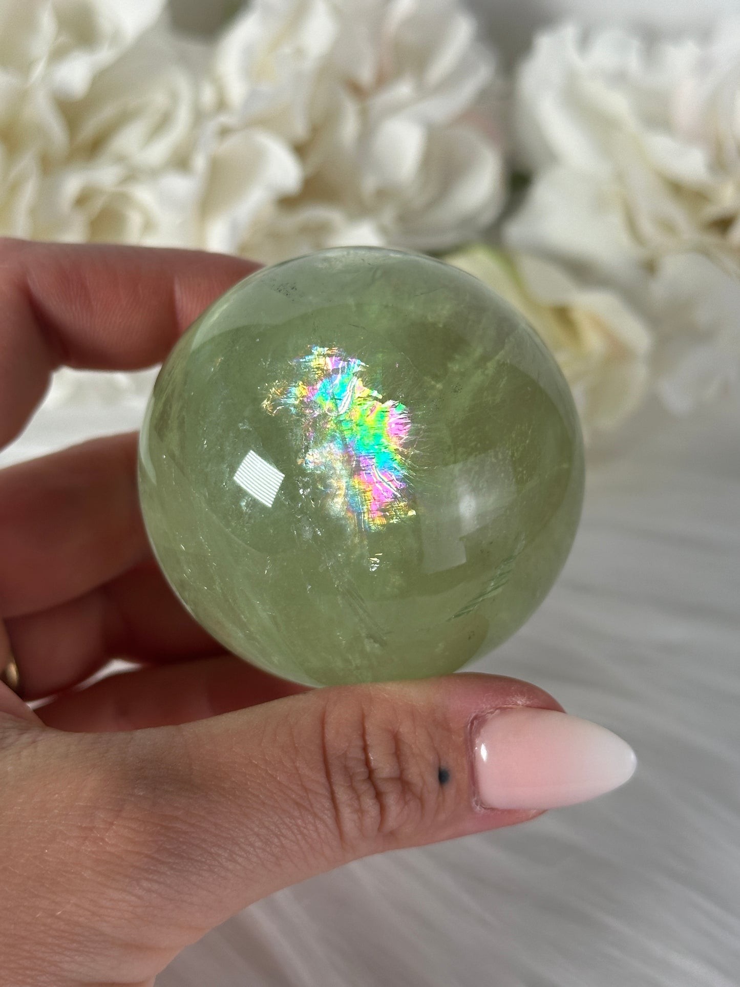 Grüne Fluorit Kugel LF38