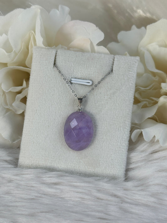 925 Silber Kette Amethyst CX39