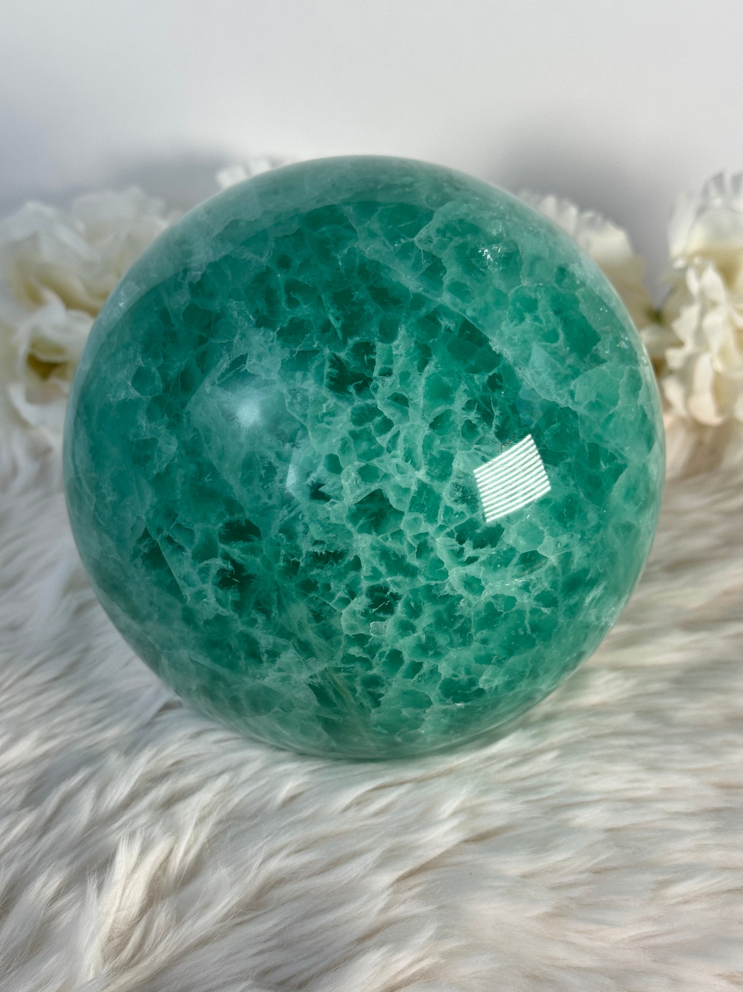 XL Grüne Fluorit Kugel A264