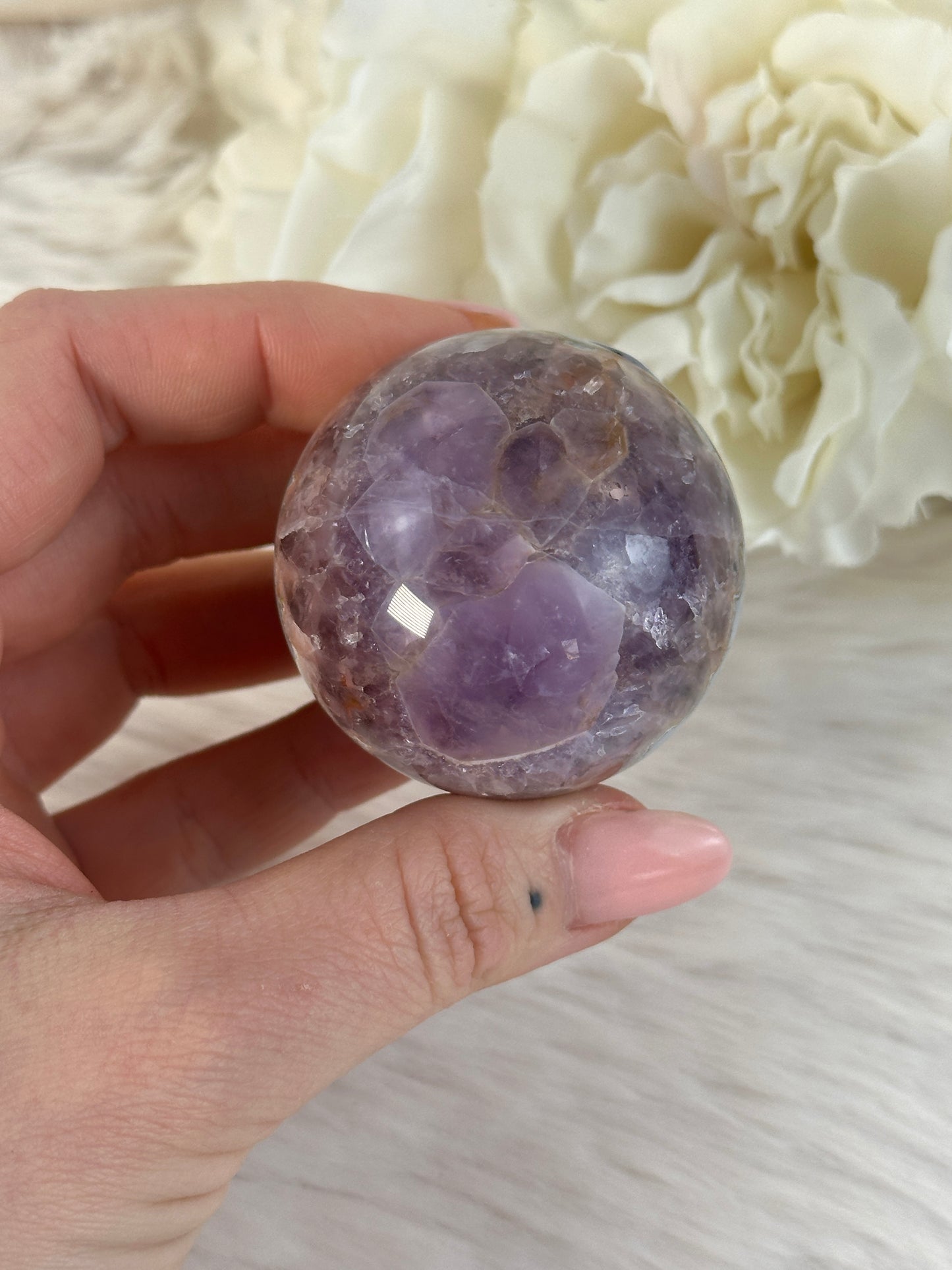 Amethyst x Achat Kugel KS34
