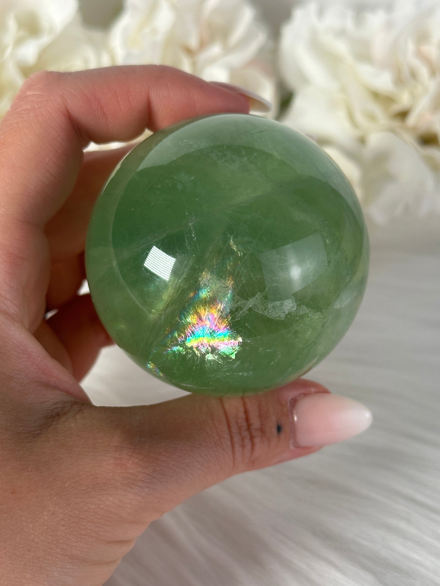 Grüne Fluorit Kugel LC49
