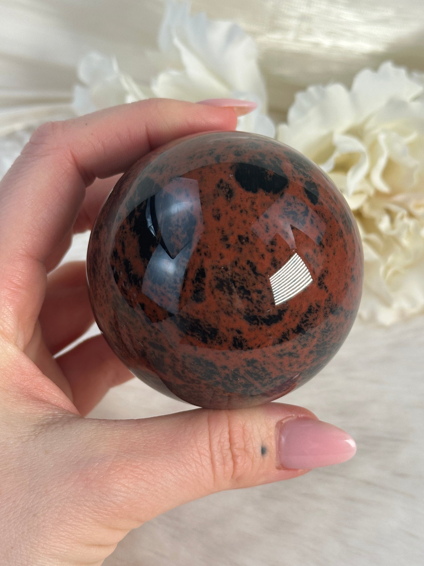 Mahagoni Obsidian Kugel MN27