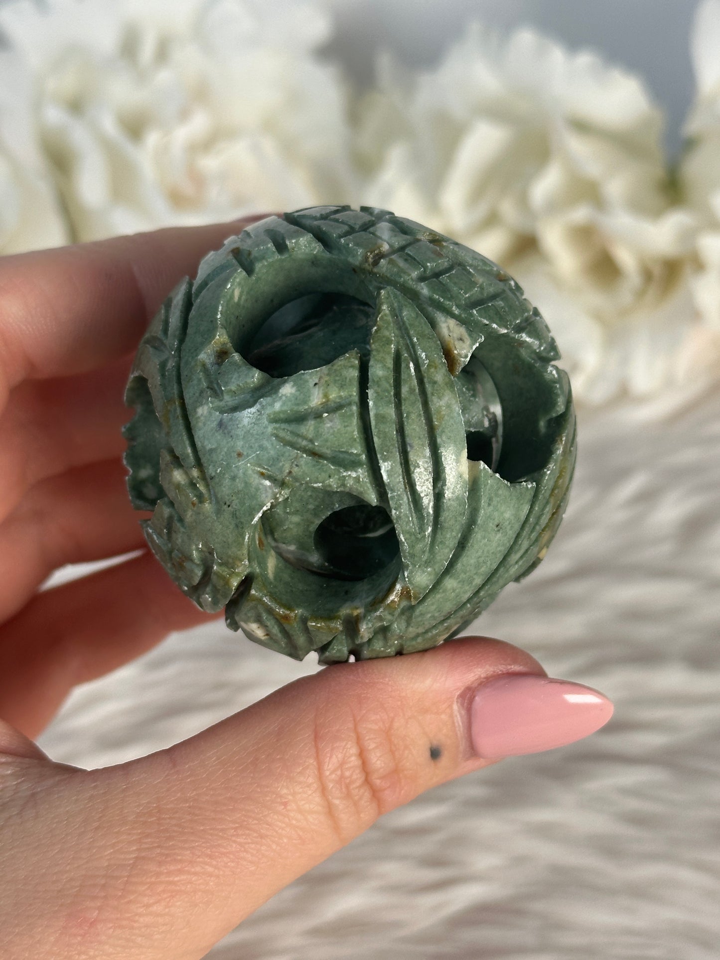 Grüne Jade Honeymoon Kugel X39,5