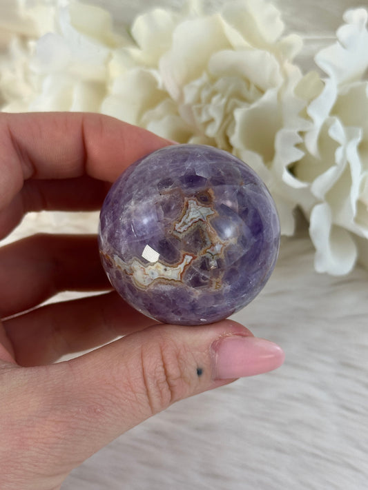 Amethyst x Achat Kugel JS27