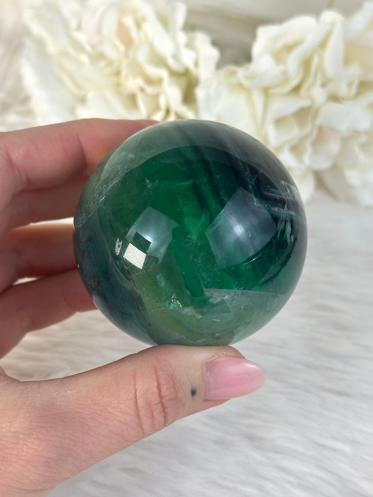 Federfluorit Kugel O69,8